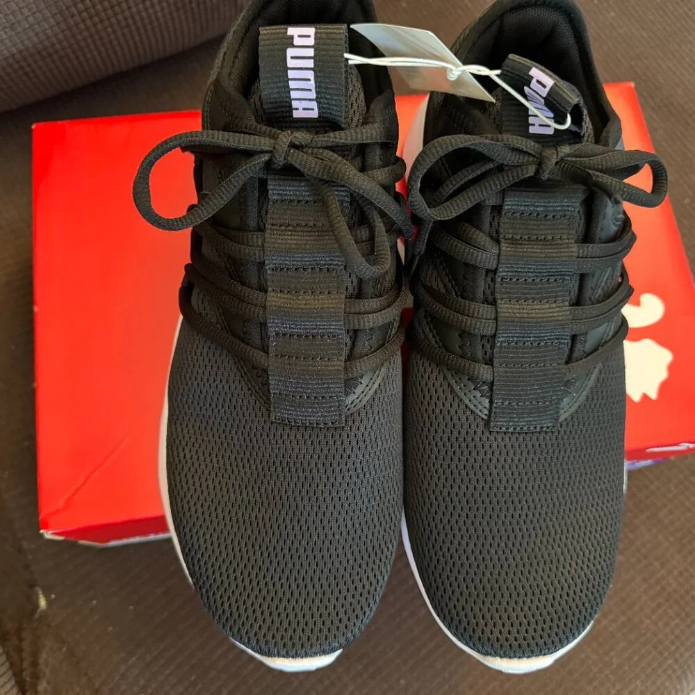 PUMA WOMEN'S STAR VITAL BLACK SOFTRIDE TENNIS SHOES - NEW IN BOX - Picture 2 of 4